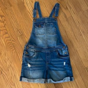 Lucky Brand Girl’s Denim Shortalls - Size 14